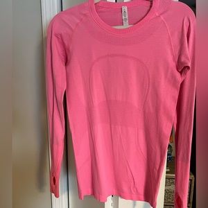 Pink LuluLemon Long-sleeve Top